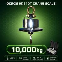 Balance numérique sans fil LCD 10T pour grue, système OEM résistant à la chaleur, en acier allié, pour pesage à haute température de cuves de fonderie