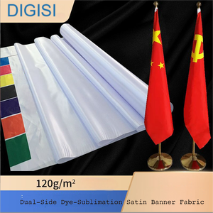 120gsm dual-side thuốc nhuộm-thăng hoa satin biểu ngữ vải cho thuốc nhuộm thăng hoa treo cờ - Product Image 2