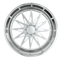 Rines Forjados Personalizados para Camioneta, Diseño Cóncavo Profundo Pulido, 26X10 30X14 22X10 24X12, con 8X180 8X165.1 para Chevy Silverado 2500 RAM 2500