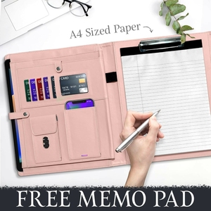 Tùy chỉnh da danh mục đầu tư kinh doanh da tập tin danh mục đầu tư padfolio cho phụ nữ da padfolio perzonalized - Product Image 3