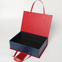 Personnalisation de boîtes cadeaux haut de gamme, diffusion en direct sur Douyin, Festival du bateau-dragon rouge extra-large, couverture à rabat portable