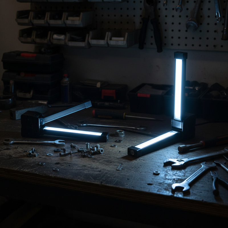 NIACONN Bright LED Foldable ABS IPX4