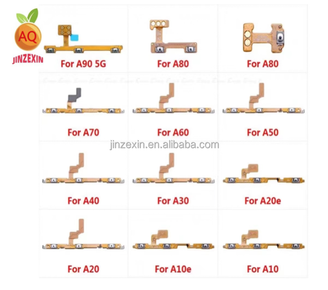 Repair on Off Volume Power Button Flex Cable for Samsung A10 A10S A20 A20E A30 A40 A50 A60 A70 A71 A72 A51 A80 A90 Flex Parts