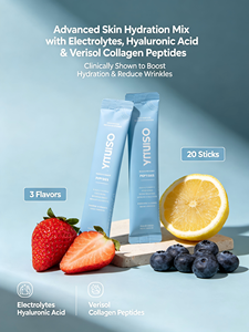 Complément en poudre hydratant avancé pour la peau avec électrolytes, acide hyaluronique et peptides de <span class=keywords><strong>collagène</strong></span> <span class=keywords><strong>Verisol</strong></span> - Product Image 4