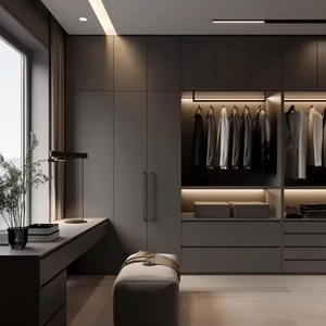 Customizable Modern Bedroom <strong>Wardrobe</strong> <strong>with</strong> <strong>Drawers</strong> <strong>and</strong> <strong>Shelves</strong> Durable Freestanding Storage Cabinet - Product Image 3