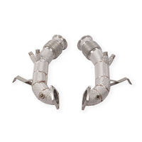 Collecteur d'échappement sport en acier inoxydable pour Audi R8 5.2V10 2020+ avec couvercle d'isolation thermique pour une performance améliorée