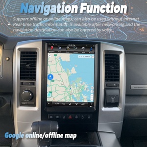 12.1 Inch Tesla Android Auto Carplay Screen 2din for Dodge Ram 2009 2012 GPS Car Multimedia Video <b>Player</b> Stereo Navi Head Unit - Product Image 3