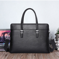 Fábrica de China al por mayor venta al por mayor nuevo estilo de los hombres bolso maletín mensajero de cuero PU bolsa para enviar el mismo bolso de embrague de 14 pulgadas