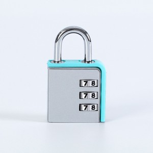 Combination Pad <b>Lock</b> Zinc Alloy Rectangular 4.7mm Shackle Backpack <b>Suitcase</b> Locker Door Cabinet Toolbox Use - Product Image 1