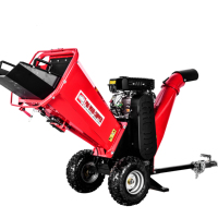 Broyeur de branches à moteur à essence Doright China Forestry 7HP, broyeur de bois, machine à broyer le bois à vendre