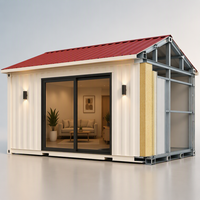 Maison préfabriquée en conteneur de 20 pieds, unité simple