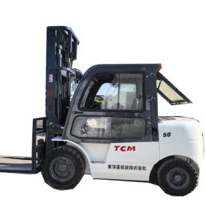 Carretilla elevadora TCM de 5 toneladas de segunda mano de alta calidad y bajo precio con cabina fabricada en Japón usada TCM 3t 5 T 10t 15T 20t 25t 30 Ton en stock - Product Image 1
