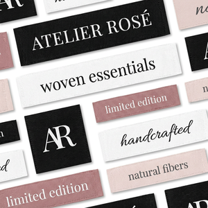 <span class=keywords><strong>Étiquette</strong></span> principale tissée en sergé de coton avec logo de marque personnalisé, pliée aux extrémités, <span class=keywords><strong>à</strong></span> <span class=keywords><strong>coudre</strong></span> sur les vêtements, <span class=keywords><strong>étiquette</strong></span> de col pour vêtements et accessoires - Product Image 2