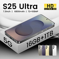 Offre Spéciale – Smartphone Original S25 Ultra, Écran Full HD de 7,3 Pouces, Stockage 16 Go + 1 To, Android 14, Double SIM 4G/5G, Processeur Deca Core, CDMA
