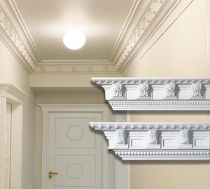 تصميم عصري لقوالب الكورنيش المخصصة من البولي يوريثان، قوالب رغوية للديكور الداخلي على الطراز العتيق حسب الطلب - Product Image 4