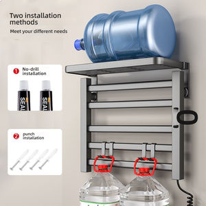 Sèche-serviettes électrique intelligent Wayon avec minuterie, chauffe-serviettes mural pour salle de bain, hôtel, maison - Product Image 3