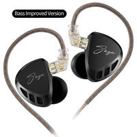 KZ SAGA Écouteurs intra-auriculaires filaires, Driver hybride 1DD+1BA, Son stéréo HiFi, Câble détachable 2 broches pour audiophiles
