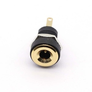 Presa Jack alimentatore cc adattatore da 3.5mm 1.35mm 2 tipi di terminale placcato in oro DC-022B montaggio pannello femmina - Product Image 1