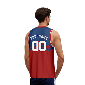 قمصان كرة سلة رجالية بتصميم ريترو للارتداء اليومي، مصنوعة من البوليستر 100٪، سريعة الجفاف، بيع بالجملة من المصنع - Product Image 3