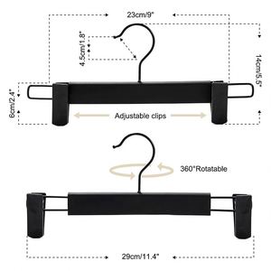Nouveau Cintre en Plastique de Boutique pour Jupes et Pantalons avec Pinces Antidérapantes, Cintre Domestique pour Vêtements d'Adultes, Porte-Pantalons - Product Image 3
