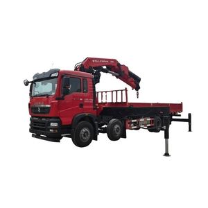 Prix d'usine Sinotruk Ho Wo 8x4 Camion-grue à flèche articulée pour le chargement et le déchargement de matériaux miniers et industriels - Product Image 1