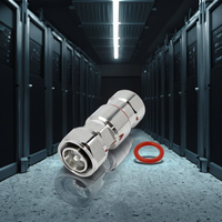 Superflex 1/2 \ "câble d'alimentation prise RF avec broches en laiton 1P 50ohm impédance Mini DIN connecteur mâle pince approvisionnement d'usine 4.3-10 Jack