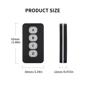 <span class=keywords><strong>5</strong></span>-in-1多機能リモコン、コピー機能付き、<span class=keywords><strong>RF</strong></span>周波数、プラスチック製、防水、耐衝撃、単三電池式、ガレージドア用 - Product Image 5