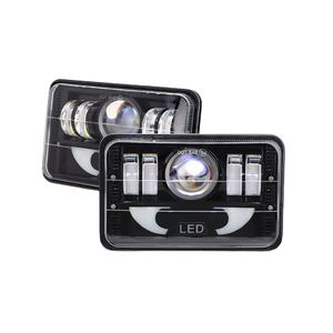 Accesorios para Auto, Faro Delantero de 4x6 5 Pulgadas, 12V 24V, Pieza Decorativa para Bicicleta, Barra de Luz LED de Trabajo para SUV UTV - Product Image 1