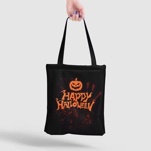 DLBZ High Quality <b>Plain</b> Durable Eco-friendly Fashion Custom Logo Halloween <b>Canvas</b> Tote Bag Rope Recycled Reusable for Party - Product Image 3
