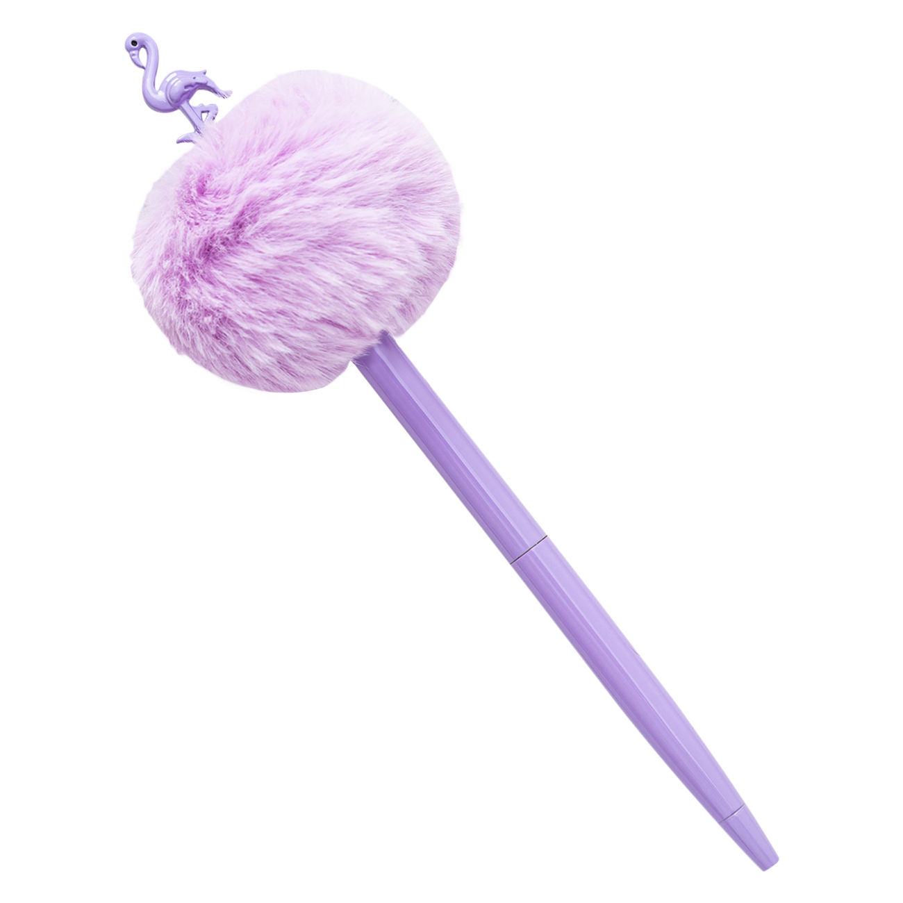 Lot De 10 Stylos à Bille En Peluche Avec Pompons Amusants à