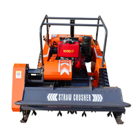 Cortadora de Césped Robótica con Motor Diésel de Gran Potencia, Ancho de Corte de 100 cm a 120 cm, Cortadora de Césped con Control Remoto, Cortadora de Césped con Cuchillas Rotatorias