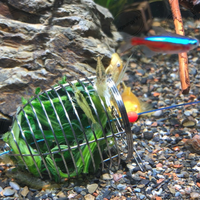 Cage de piège à appâts de pêche en acier inoxydable