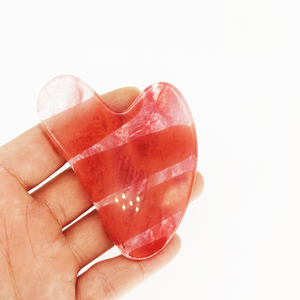 Coffret personnalisé pour le visage, le corps, les muscles, Quartz Rose Gua Sha, outil de <span class=keywords><strong>massage</strong></span> du visage Guasha - Product Image 3