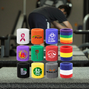 Pulseras deportivas de algodón transpirables absorbentes del sudor al por mayor, pulseras secas con agarre para deportes, Fitness, correr, baloncesto, ejercicio - Product Image 3