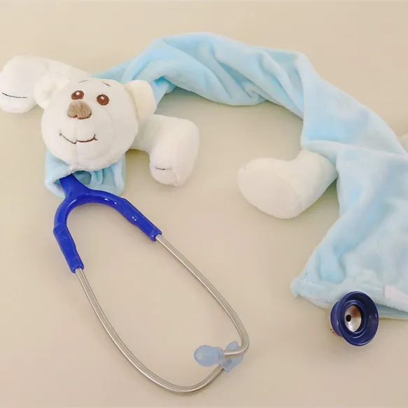 Yeni varış hayvan peluş stetoskop kapağı seyahat taşıma çantası 3m stetoskop sevimli peluş hayvan stetoskop durumda