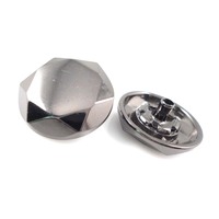 Kancing Tekan Bunga 18mm Berlapis Emas dari Paduan Seng Kustom dengan Logo Timbul Ramah Lingkungan Gaya Vintage untuk Tas Tangan, Celana Training, Kemeja