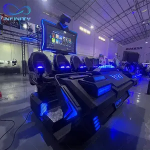 2023 yeni jetonla çalışan Vr oyunları çok oyunculu kurulum projesi 4 koltuk 9D sanal gerçeklik sinema oyun merkezi için Vr setleri