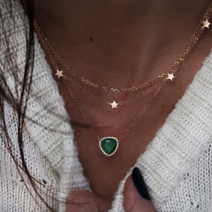 Trending Choker <strong>Necklace</strong> 925 <strong>Sterling</strong> <strong>Silver</strong> Ladies Tiny <strong>Star</strong> Charm Station Cute Choker <strong>Necklace</strong> - Product Image 5
