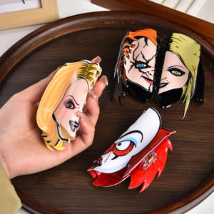 Jepit Rambut Gaya Baru YJL Desain Unik untuk Wanita dan Gadis, Jepit Rambut Bertema Horor, Jepit Rambut Akrilik yang Dapat Dikustomisasi - Product Image 5