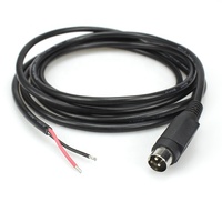 Anpassbares Mini-DIN-3-Pin-auf-offenes-Ende 18AWG-Stromkabel für POS-SYSTEM-Drucker