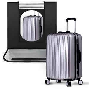 Boîte de studio photo LED professionnelle 80 cm, tente de prise de vue en nylon pour photographie de produits, accessoires pour appareil photo mobile, alimentation CC - Product Image 1