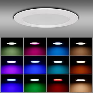 <span class=keywords><strong>RGB</strong></span> Spotlight 6 inch 30 Wát màu thay đổi độ sáng DMX512 tuya Wifi app điều khiển trong nhà trang trí Led <span class=keywords><strong>Downlight</strong></span> - Product Image 4