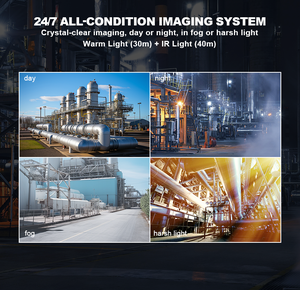 Caméra IP réseau intelligente 6MP avec IA, détecteur <span class=keywords><strong>de</strong></span> fumée et <span class=keywords><strong>de</strong></span> flamme, caméra <span class=keywords><strong>de</strong></span> prévention des incendies - Product Image 4