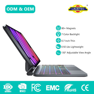 Magnetic Magic <b>Keyboard</b> Case for iPad Mini 6/7 8.3" with Multi-Touch Trackpad 7-Color Backlit Laptop-like Productivity Cover - Product Image 1