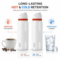 Bouteille d'eau personnalisée avec dessin animé, double paroi, isolée sous vide, anti-fuite, tasse de voyage portable, mug thermique d'extérieur pour enfants et adultes