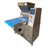 Machine automatique commerciale compacte pour la fabrication de macarons, biscuits, gâteaux et cupcakes, avec extrudeuse de garniture, capacité 120-240 kg/h
