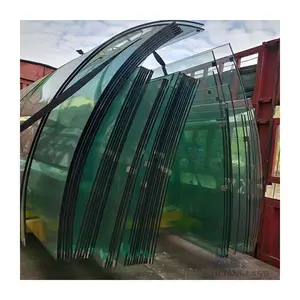 Ulianglass curved architectural glass Curved smart dimming glass Energy saving and heat insulation Customized close to port