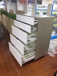 ROEASY Metal Kitchen <strong>Drawers</strong> Two bar White Color Soft Close <strong>Drawer</strong> Channel Sliding Cabinet <strong>Drawers</strong> - Product Image 4