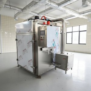 فرن تدخين كهربائي تجاري سعة 30-50-100-200 كجم للحوم والجبن والأسماك والنقانق، آلة تدخين الديك الرومي - Product Image 4