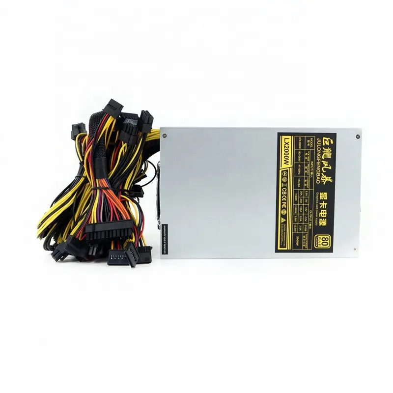 Hoge Kwaliteit 4U 2000W 180V-264V 12V Atx Voeding Psu 80 Goud Plus